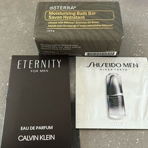 DoTerra bath bar, Calvin Klein Eternity for men, Shiseido Ginza Tokyo